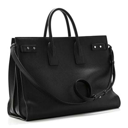Saint Laurent Grained Calfskin Large Souple Sac De Jour Black 3 of 9