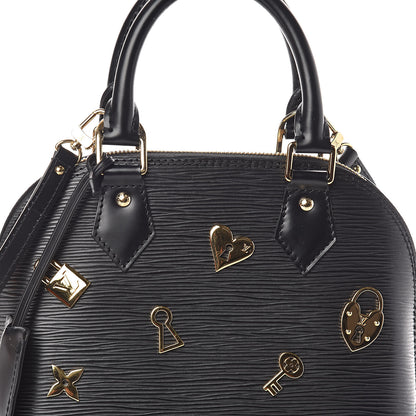 Louis Vuitton Epi Love Lock Alma BB Black 7 of 10