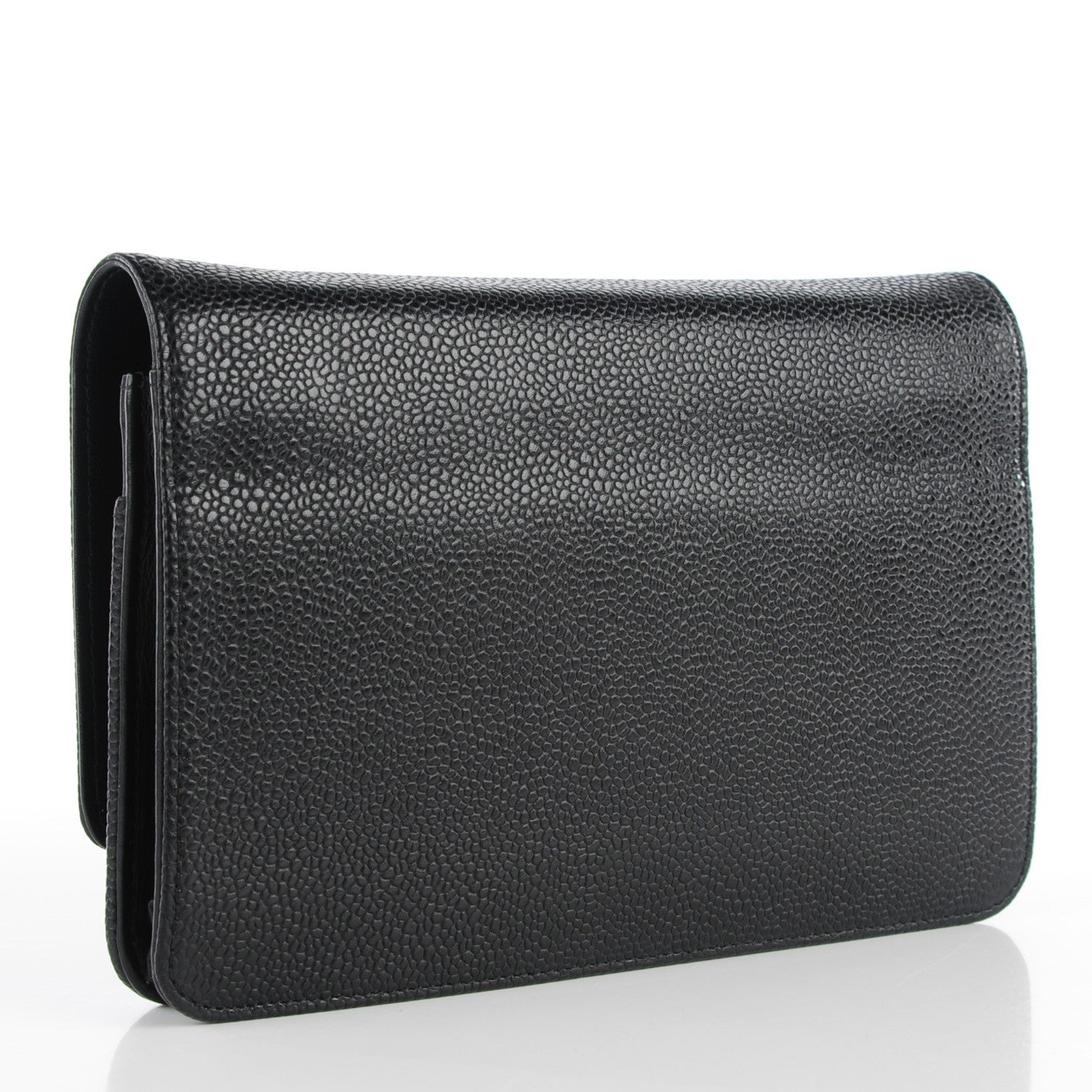 Chanel Caviar Timeless CC Wallet On Chain WOC Black 3 of 9