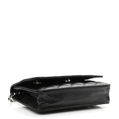 Chanel Caviar Quilted Wallet On Chain WOC Black 4 of 12