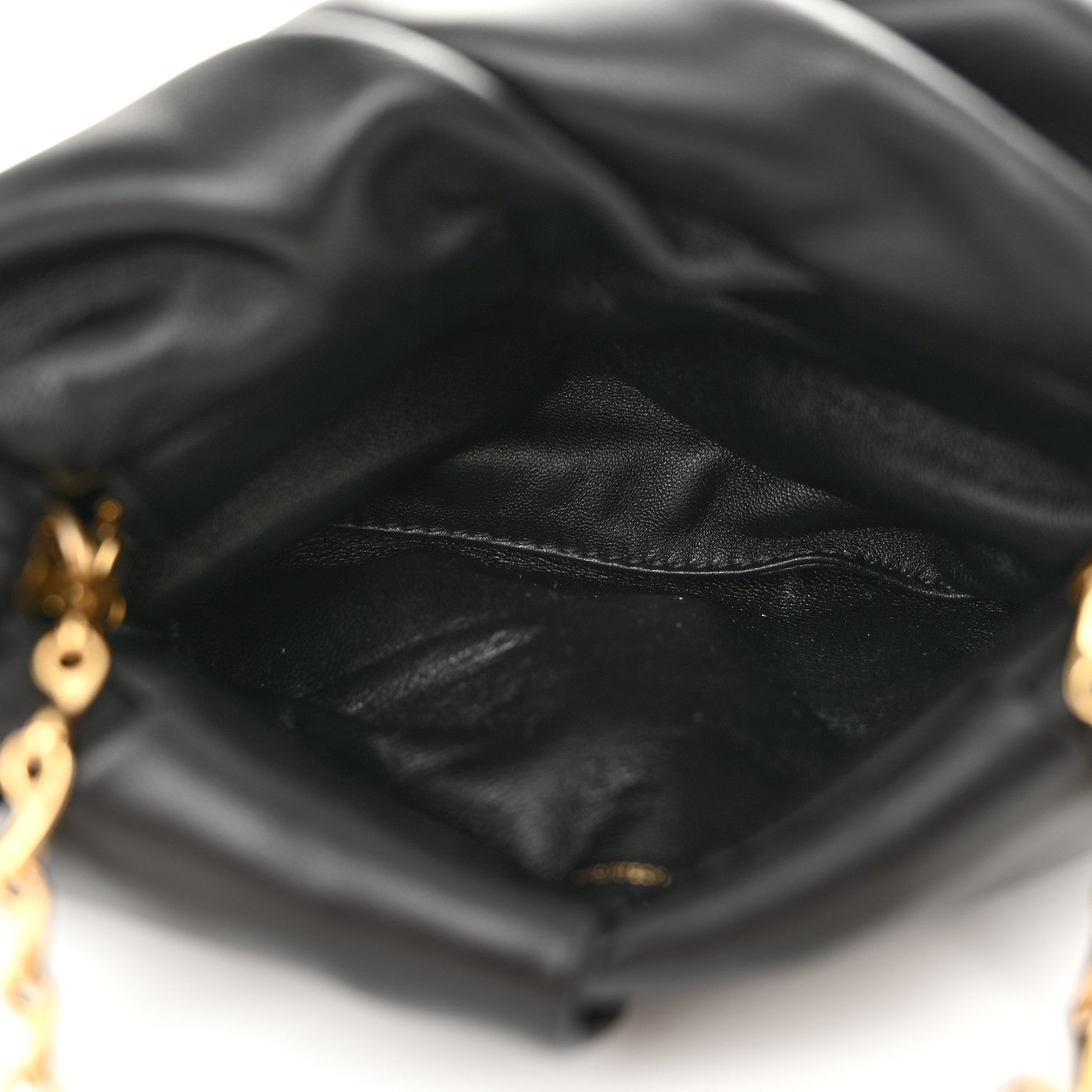 Burberry Smooth Calfskin Rose Clutch Black 5 of 10