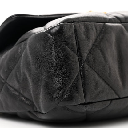 Chanel Goatskin Quilted Large Chanel 19 Flap Black 9 of 12