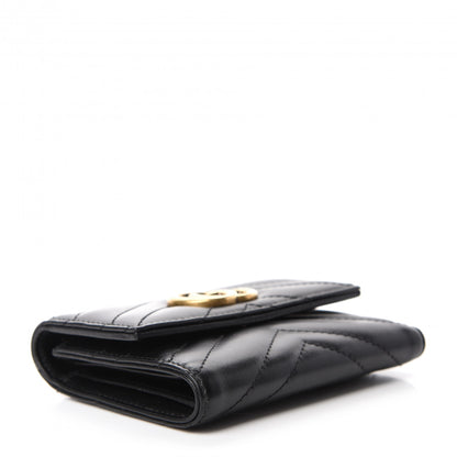 Gucci Calfskin Matelasse GG Marmont Wallet Black 4 of 7