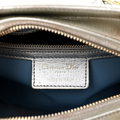 Christian Dior Metallic Calfskin Embroidered Lady Dior Silver Multicolor 6 of 20