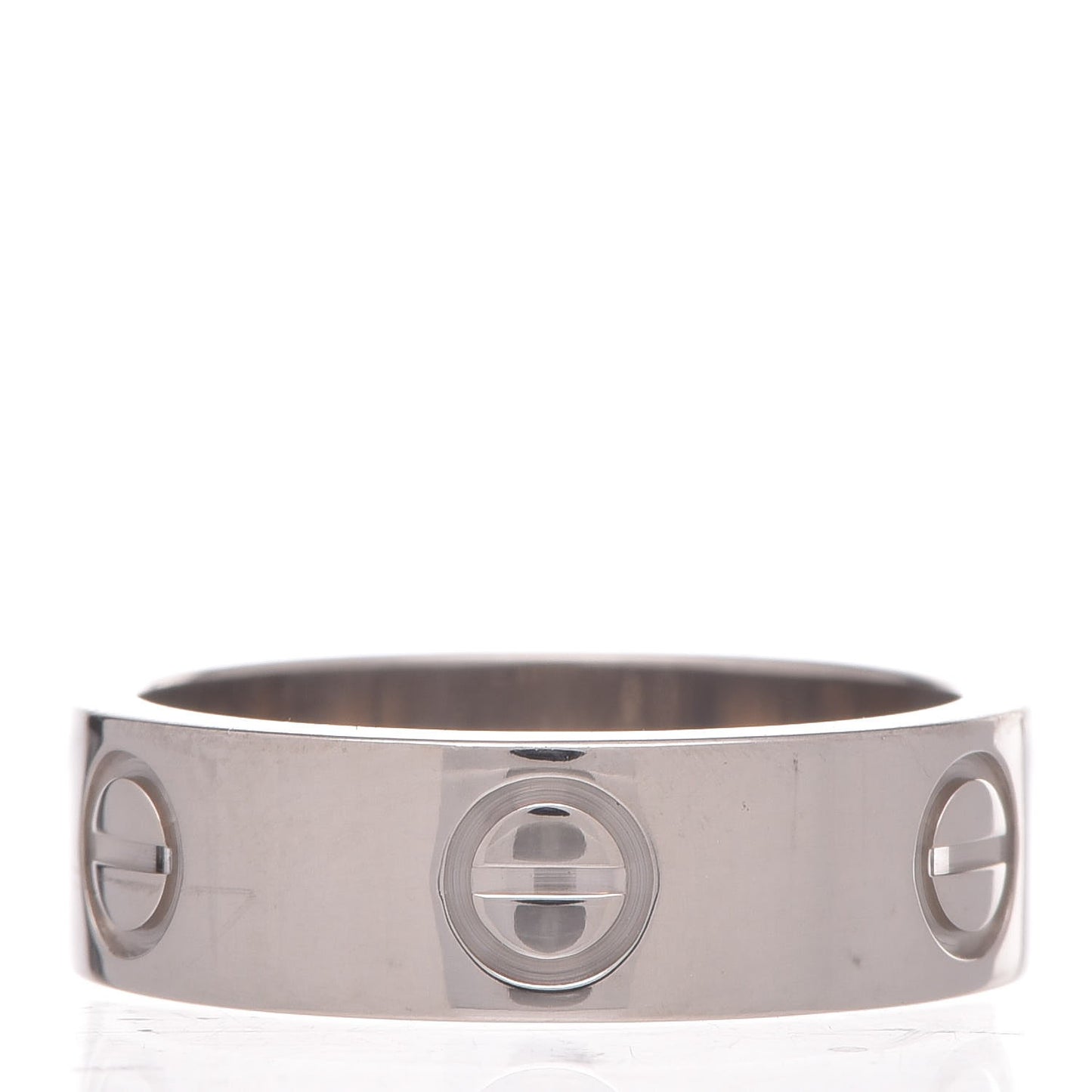 18K White Gold 5.5mm LOVE Ring 50 5.25