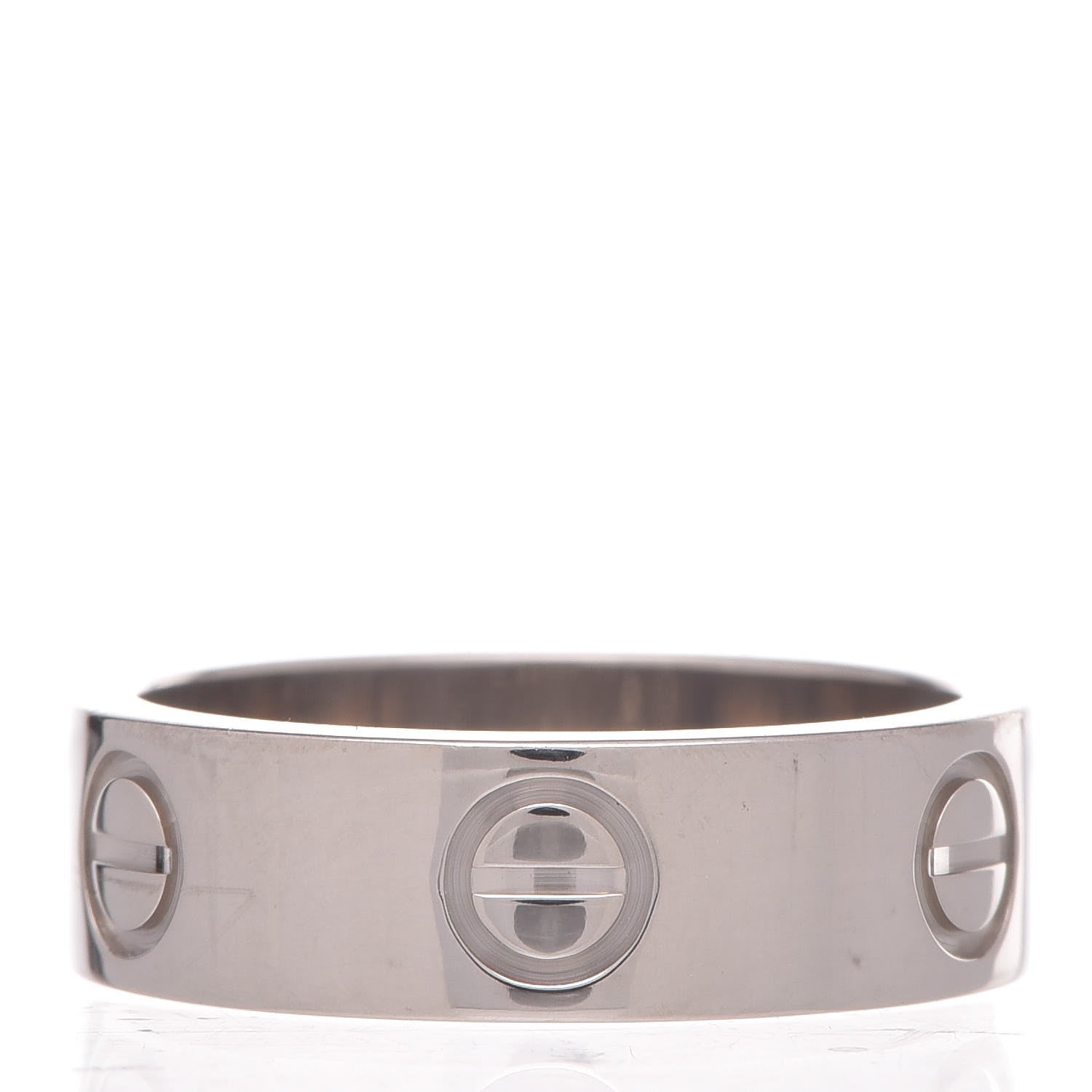 Cartier 18K White Gold 5.5mm LOVE Ring 50 5.25 3 of 6