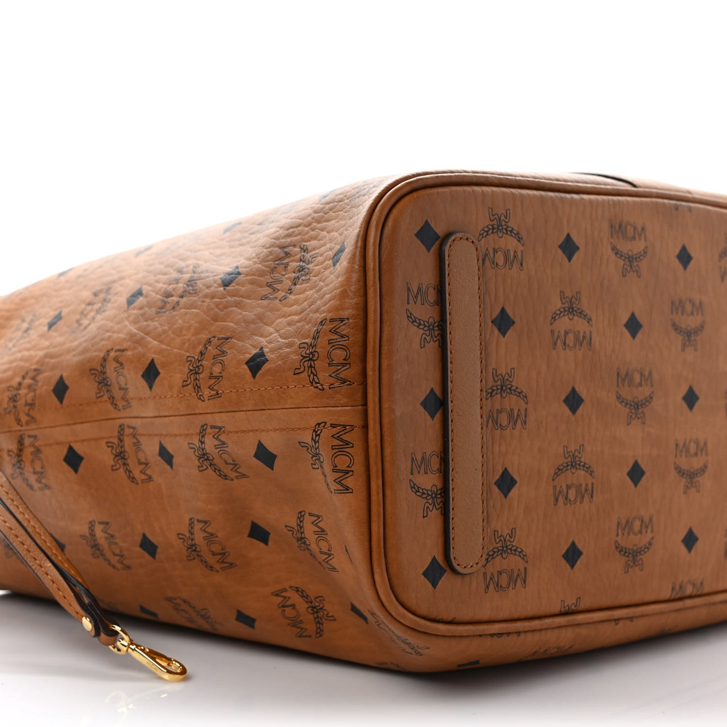 Visetos Medium Liz Reversible Shopper Tote Cognac