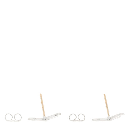 Tiffany Sterling Silver Bow Earrings 3 of 4