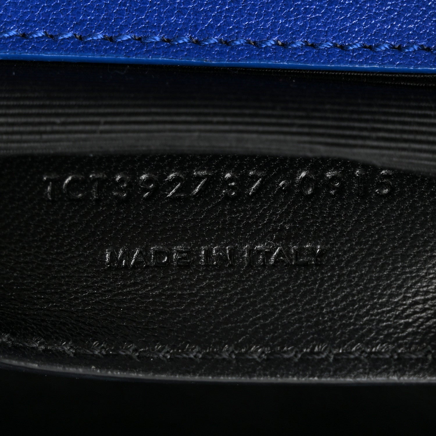 Saint Laurent Sheepskin Matelasse Chevron Monogram Medium College Bag Royal Blue 7 of 11
