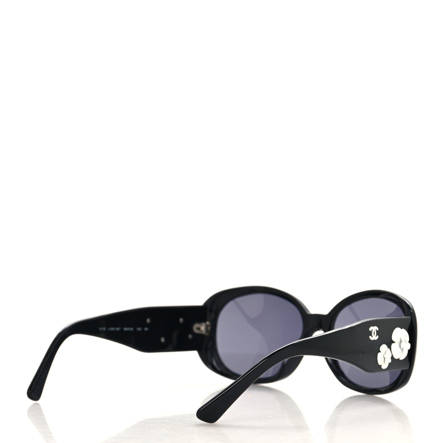 Chanel Camellia CC Sunglasses 5113 Black 4 of 8