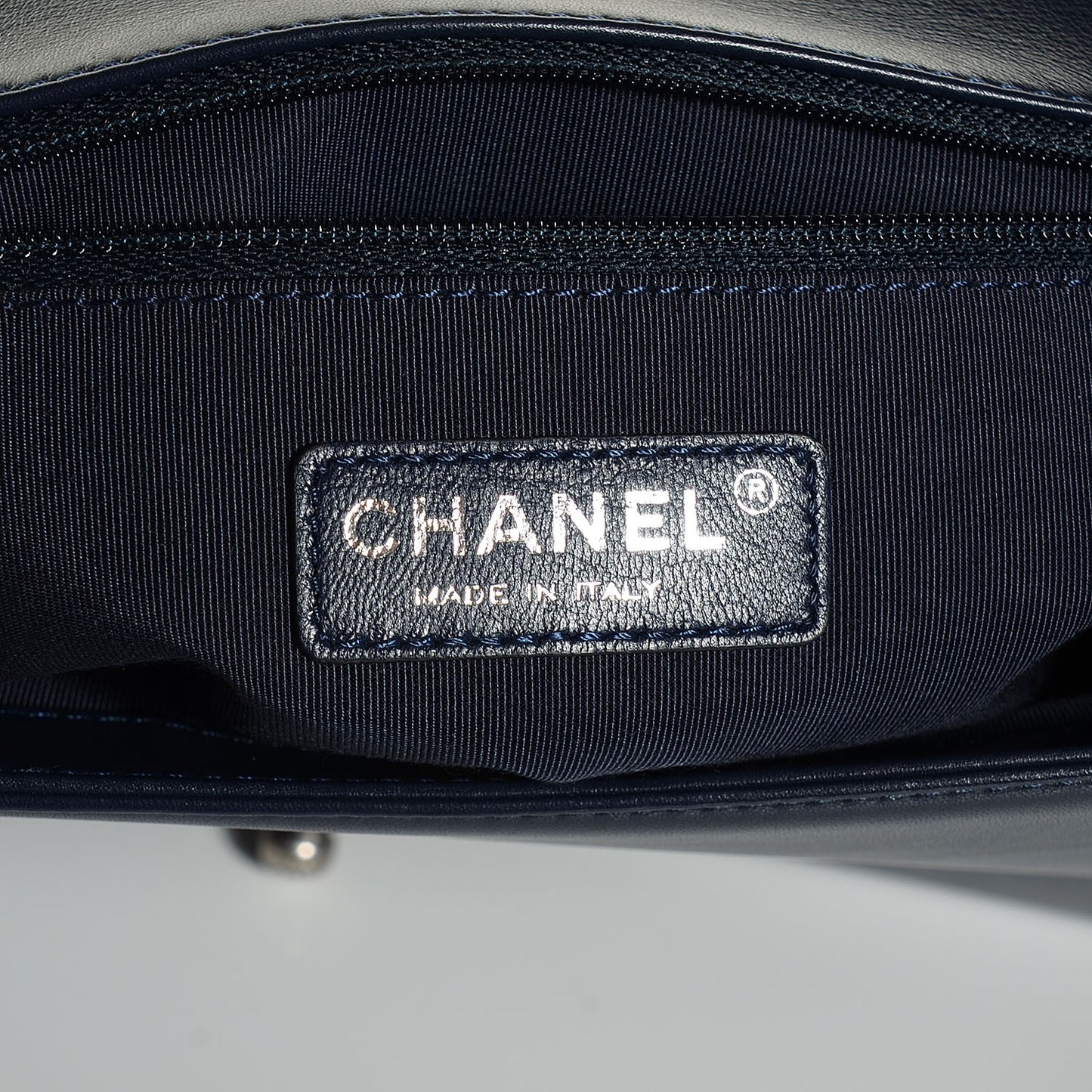 Calfskin Ombre Faded Quilted New Medium Boy Flap Blue