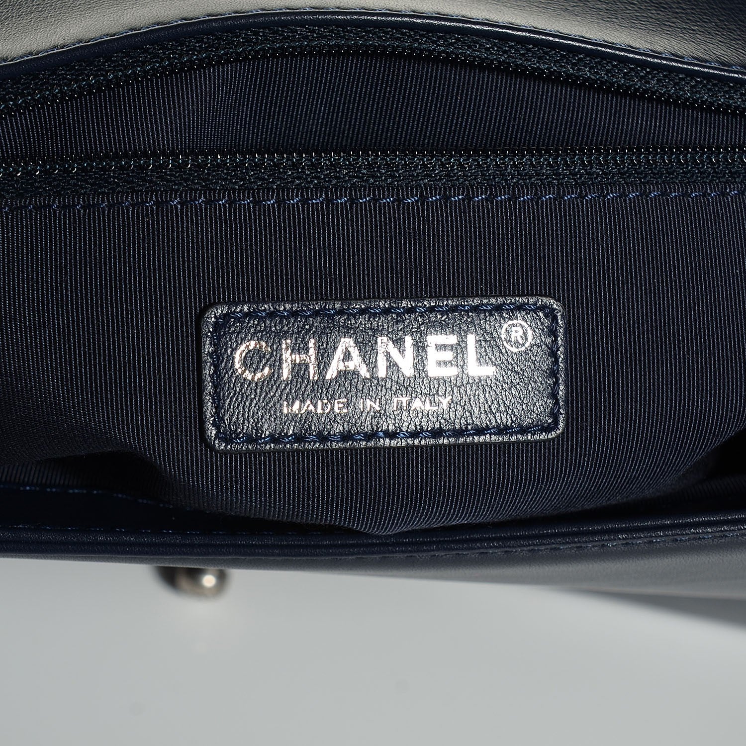 Chanel Calfskin Ombre Faded Quilted New Medium Boy Flap Blue 7 of 8