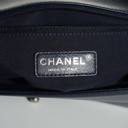 Chanel Calfskin Ombre Faded Quilted New Medium Boy Flap Blue 7 of 8