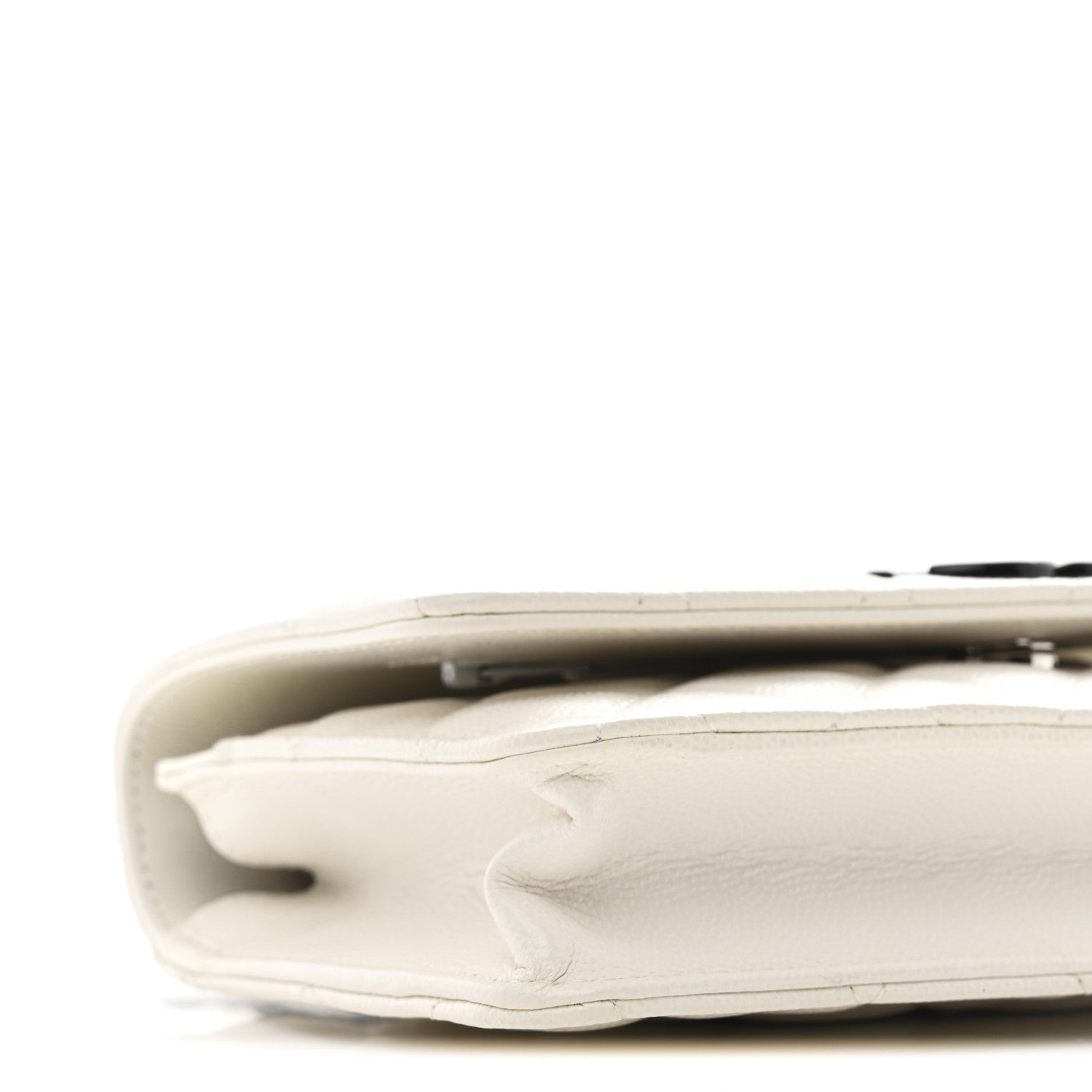 Chanel Caviar Quilted My Everything Wallet On Chain WOC White 10 of 12