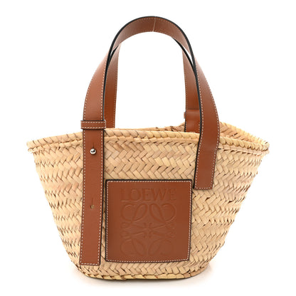 Loewe Raffia Small Basket Tote Bag Natural Tan 1 of 10