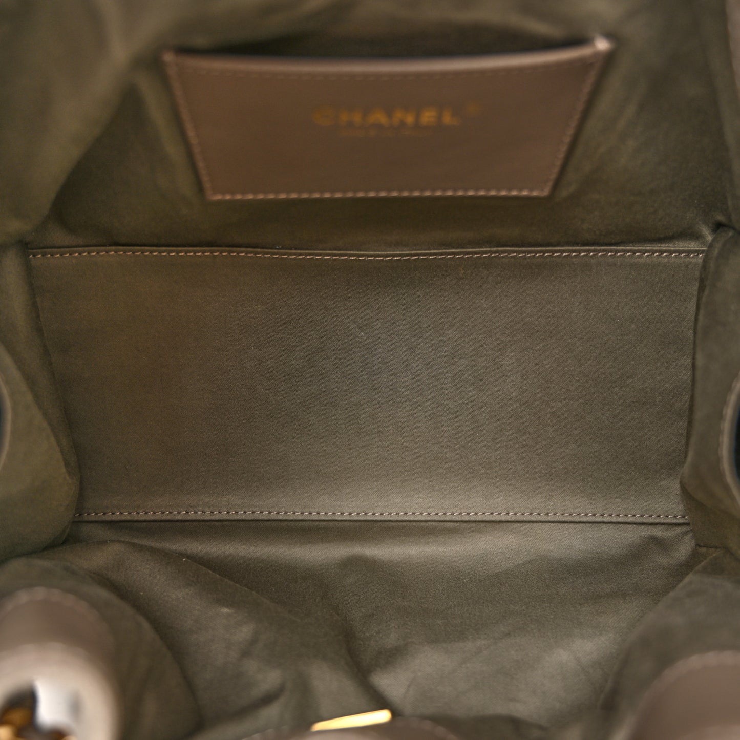 Suede Quilted Small Chanel 25 Handbag Dark Grey