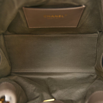 Chanel Suede Quilted Small Chanel 25 Handbag Dark Grey 5 of 12