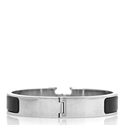 Hermes Enamel Narrow Clic Clac H Bracelet PM Black 3 of 5