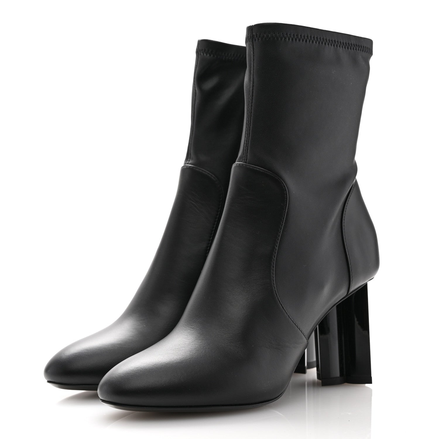 Louis Vuitton Calfskin Uniformes Silhouette Ankle Boots 36.5 Black 4 of 12