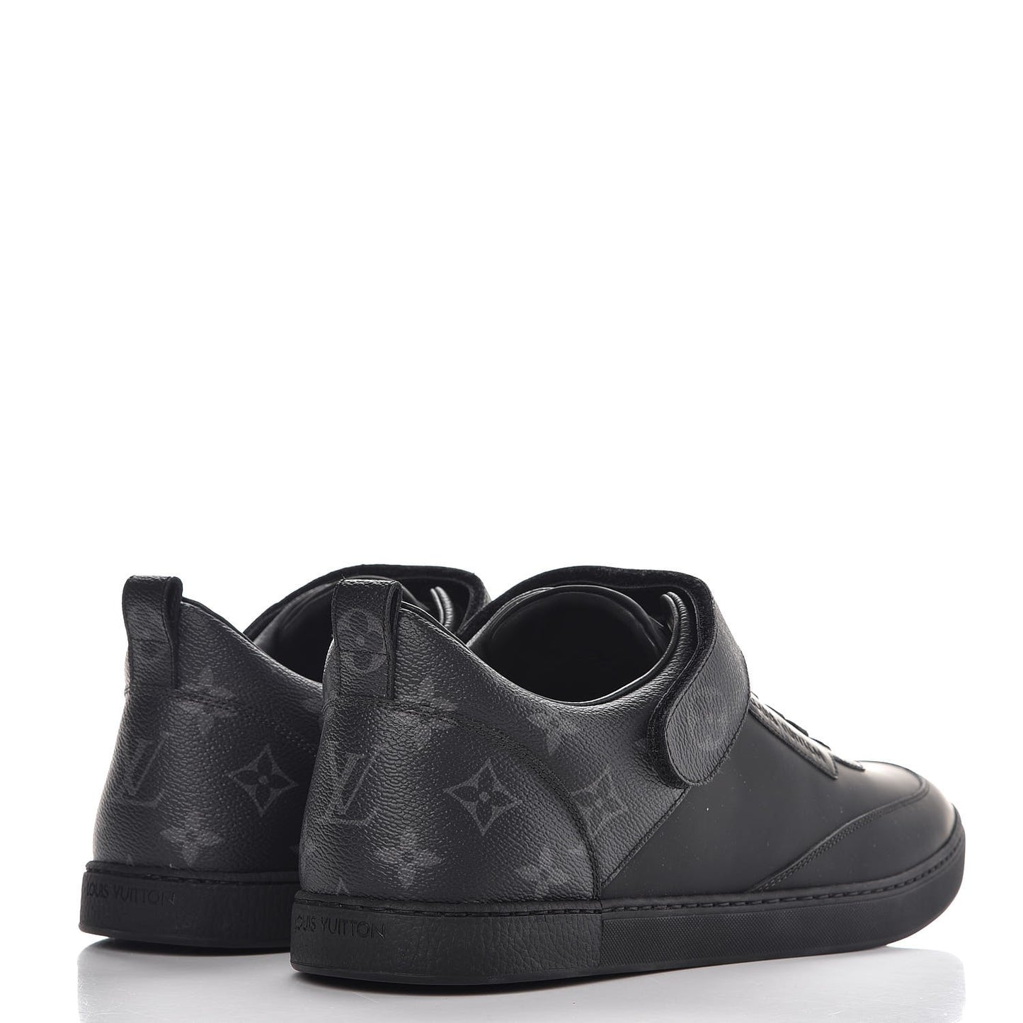 Calfskin Monogram Eclipse Passenger Sneakers 9.5 Black