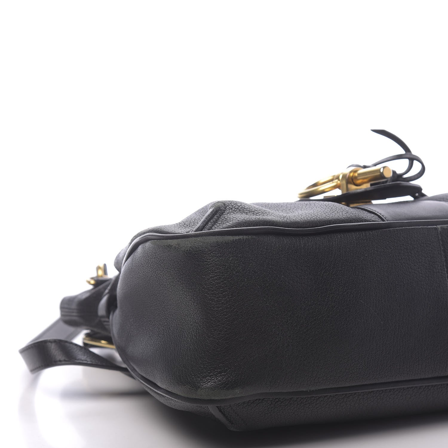 Chloe Grained Lambskin Calfskin Medium Lexa Shoulder Bag Black 12 of 13
