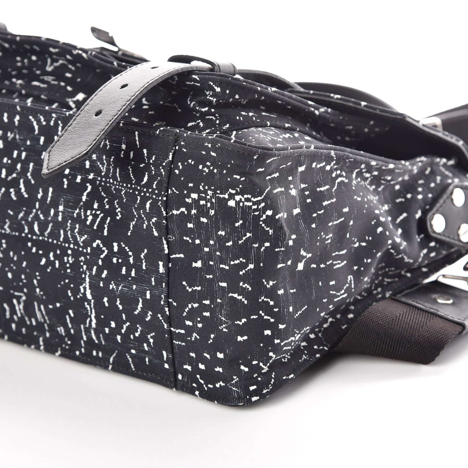 Proenza Schouler Nylon Printed Medium PS1 Satchel Black 6 of 9