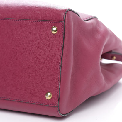 Fendi Vitello Elite Flamingo Regular 2Jours Tote Amarena 9 of 13