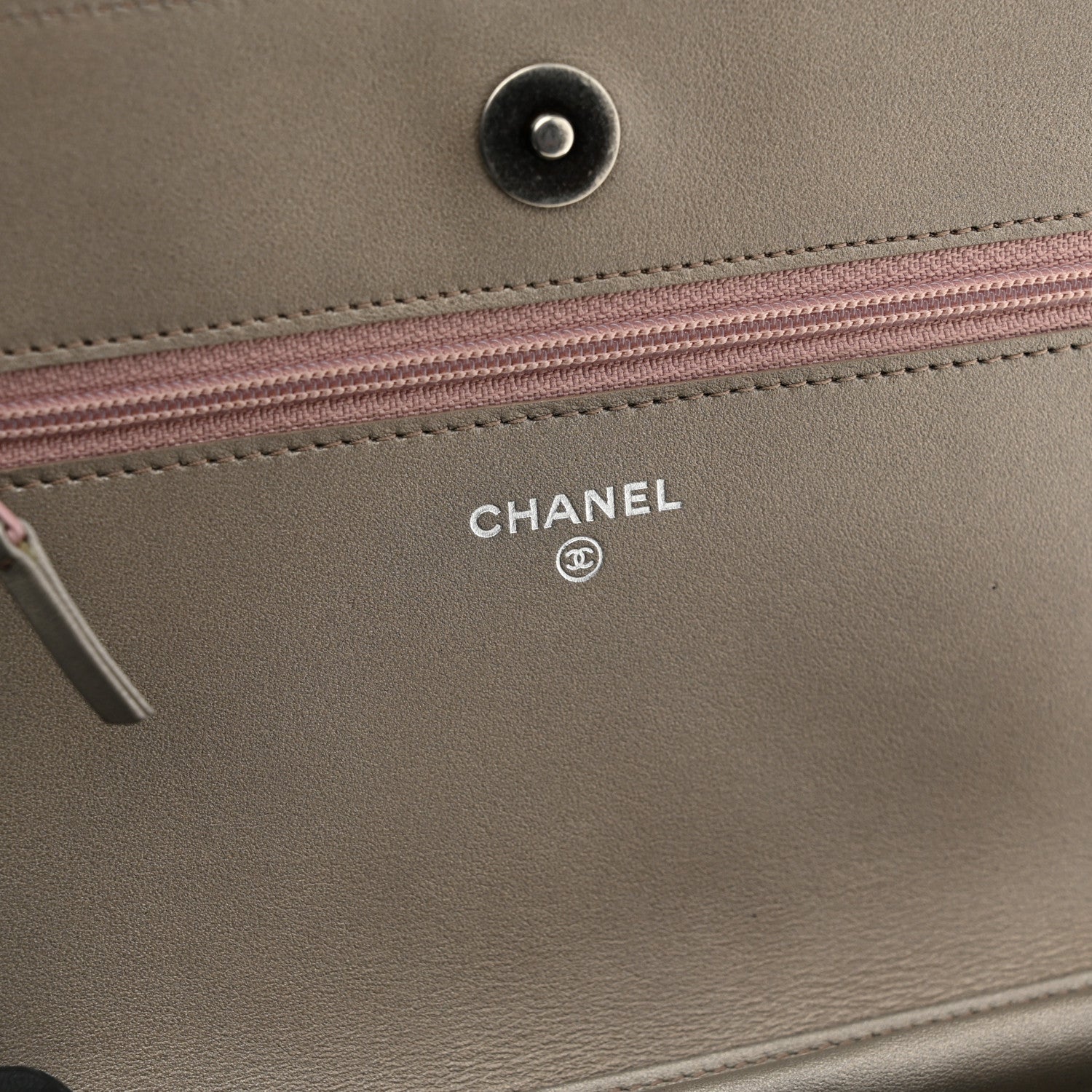 Chanel Metallic Caviar Quilted Boy Wallet On Chain WOC Copper 6 of 13