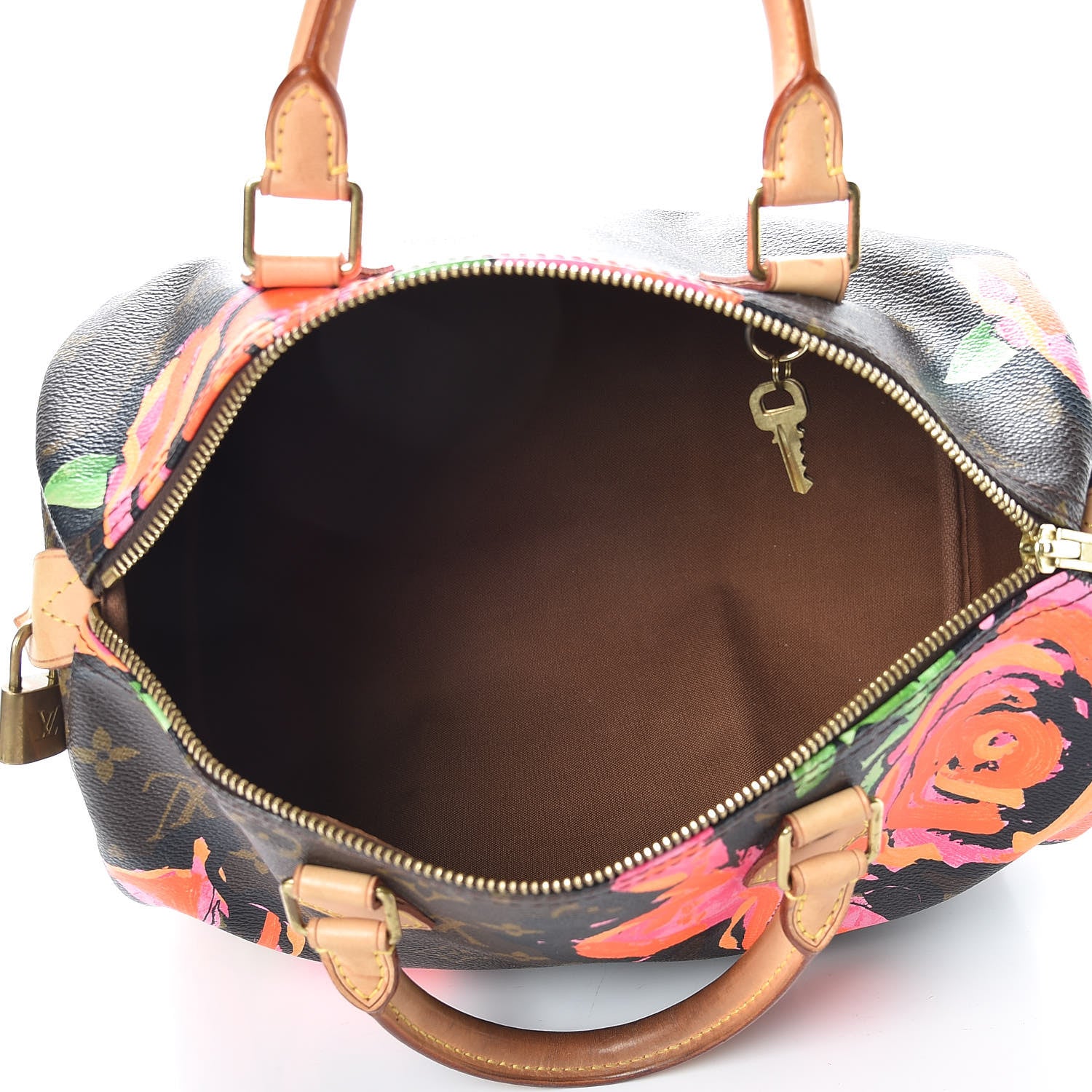 Louis Vuitton Monogram Roses Speedy 30 5 of 15