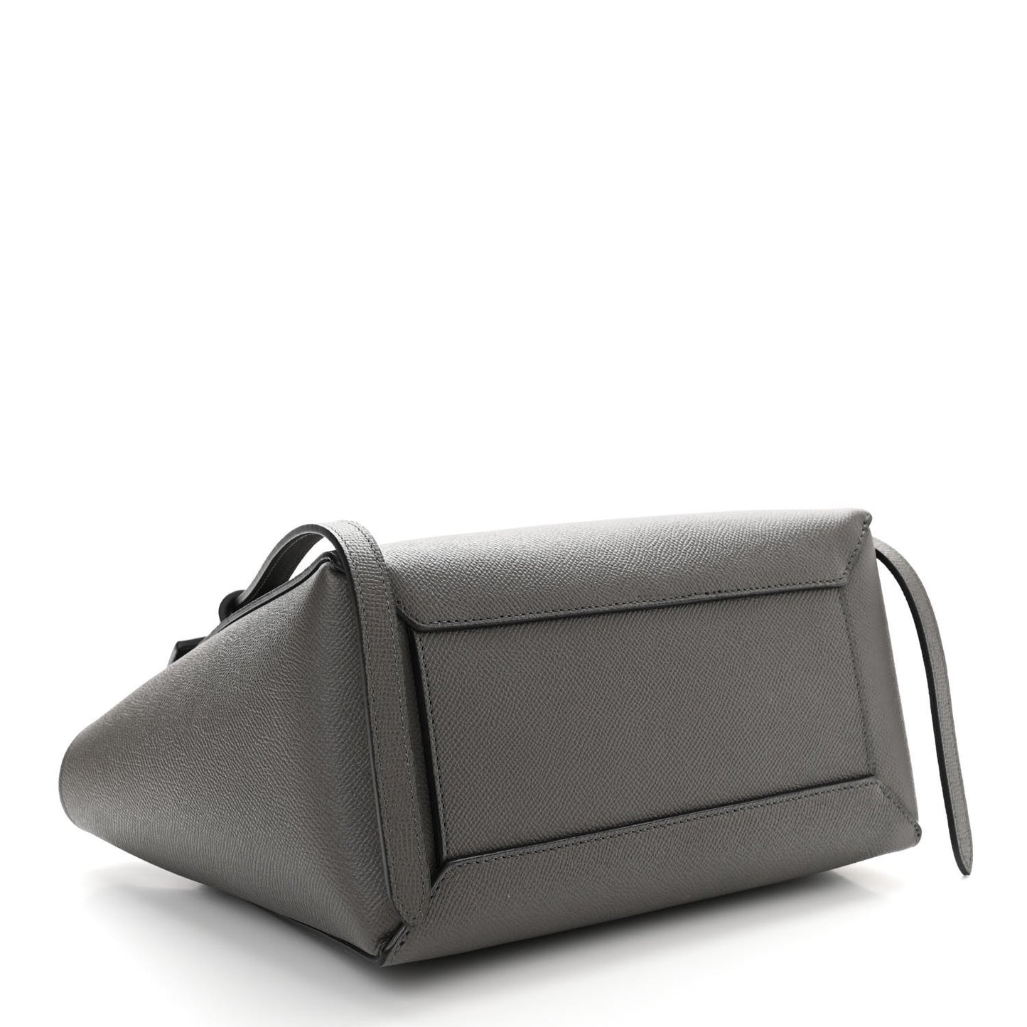 Grained Calfskin Micro Belt Bag Grey