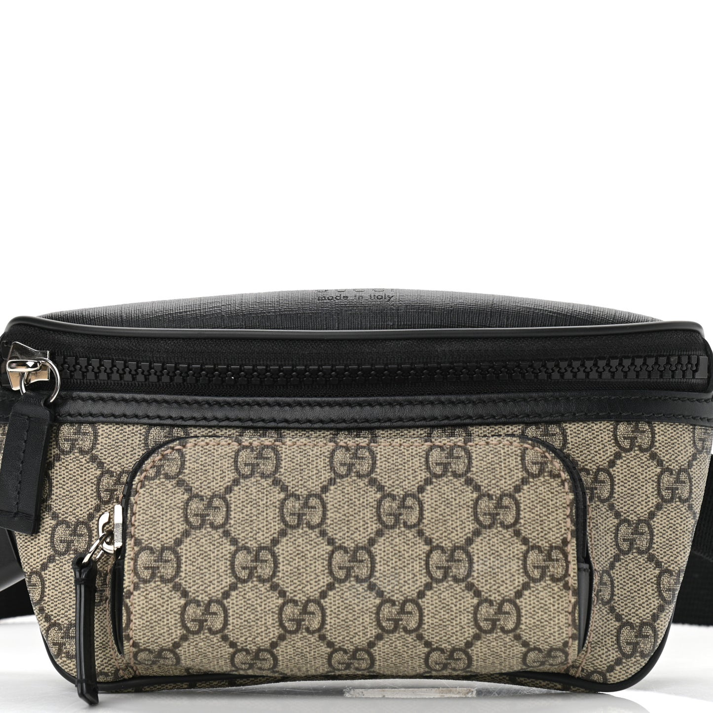 GG Supreme Monogram Belt Bag Black