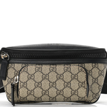 Gucci GG Supreme Monogram Belt Bag Black 8 of 11