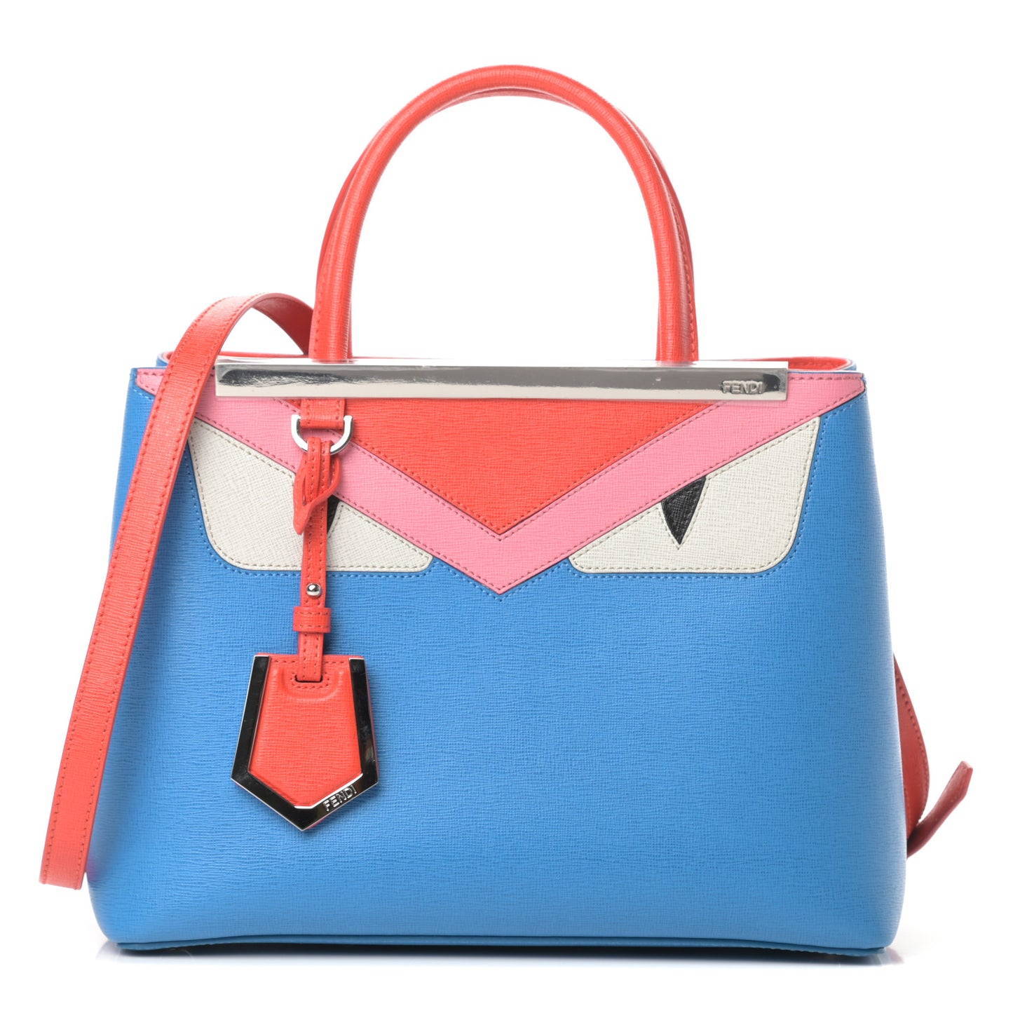 Vitello Elite Monster Petite 2Jours Tote Blue Royal Papavero Multicolor