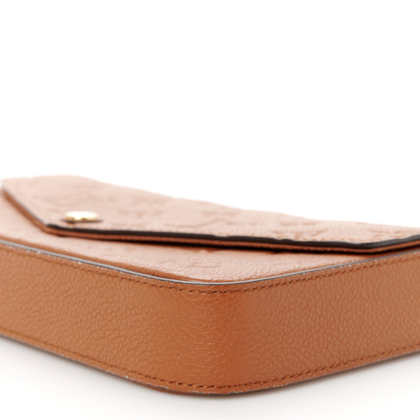 Empreinte Pochette Felicie Chain Wallet Cognac