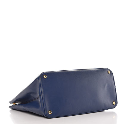 Prada Saffiano Lux Large Tote Bluette 4 of 13