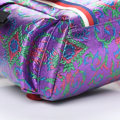 Gucci Brocade Web Small Double Buckle Backpack Multicolor 8 of 9