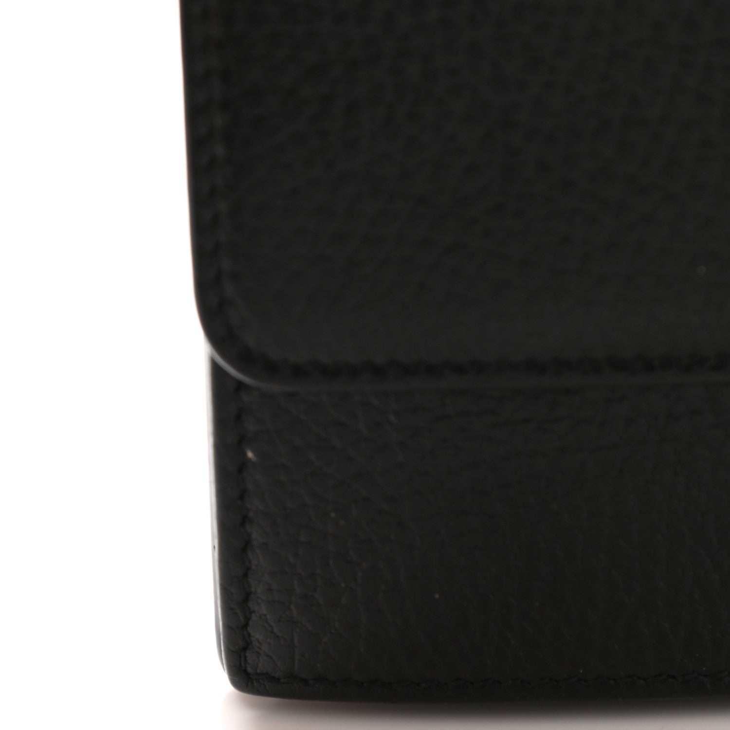 Gucci Dollar Calfskin Interlocking G Chain Wallet Black 10 of 15