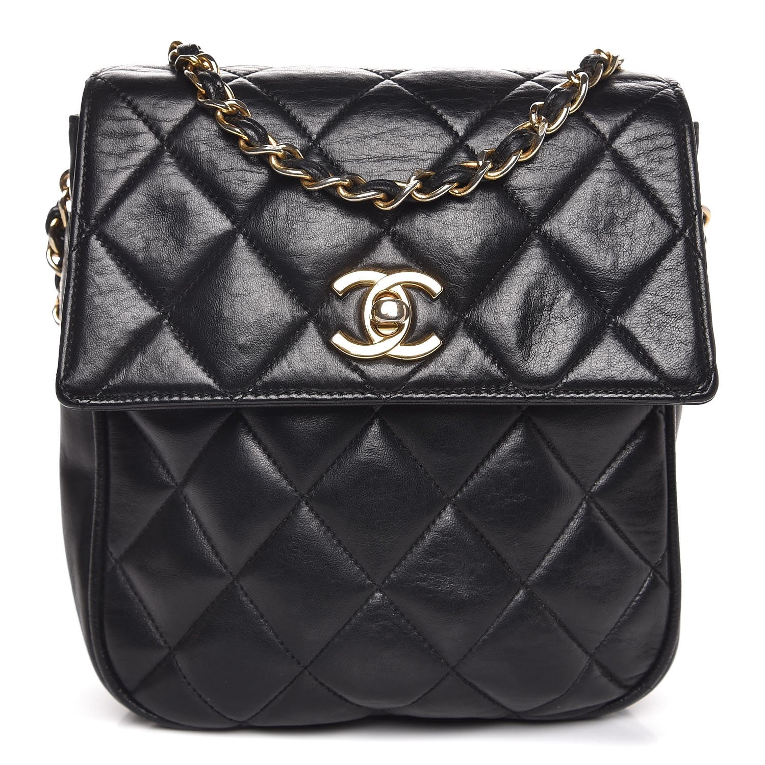 Chanel Lambskin Quilted Small Flap Black 1 of 7