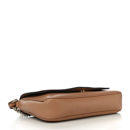 Gucci Pebbled Calfskin Medium Soho Flap Crossbody Camelia 4 of 12
