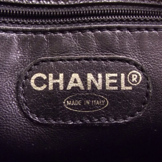 Chanel Vintage Simple Large Tote Black 8 of 12