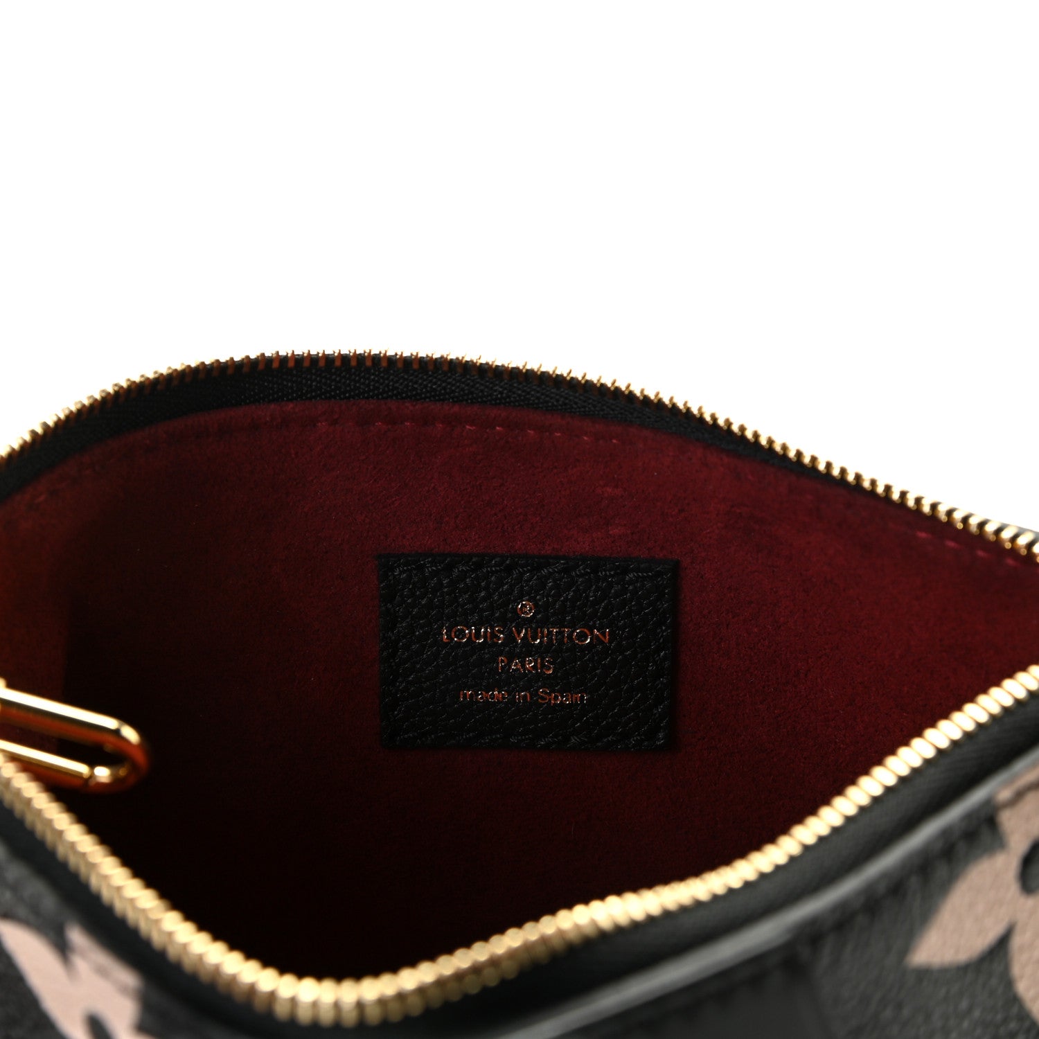 Louis Vuitton Empreinte Monogram Giant Multi Pochette Accessories Mini Pochette Black Beige 4 of 5