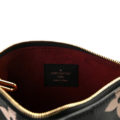 Louis Vuitton Empreinte Monogram Giant Multi Pochette Accessories Mini Pochette Black Beige 4 of 5
