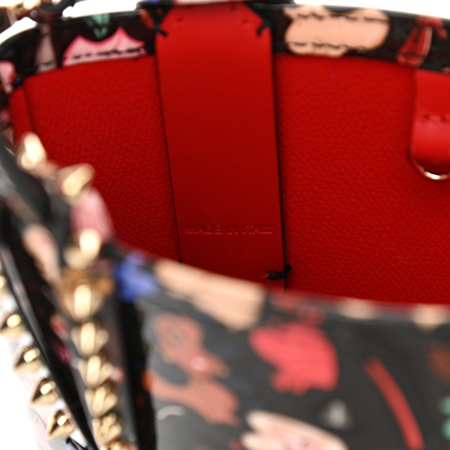 Patent Dita Mini North South Cabata Tote Multicolor