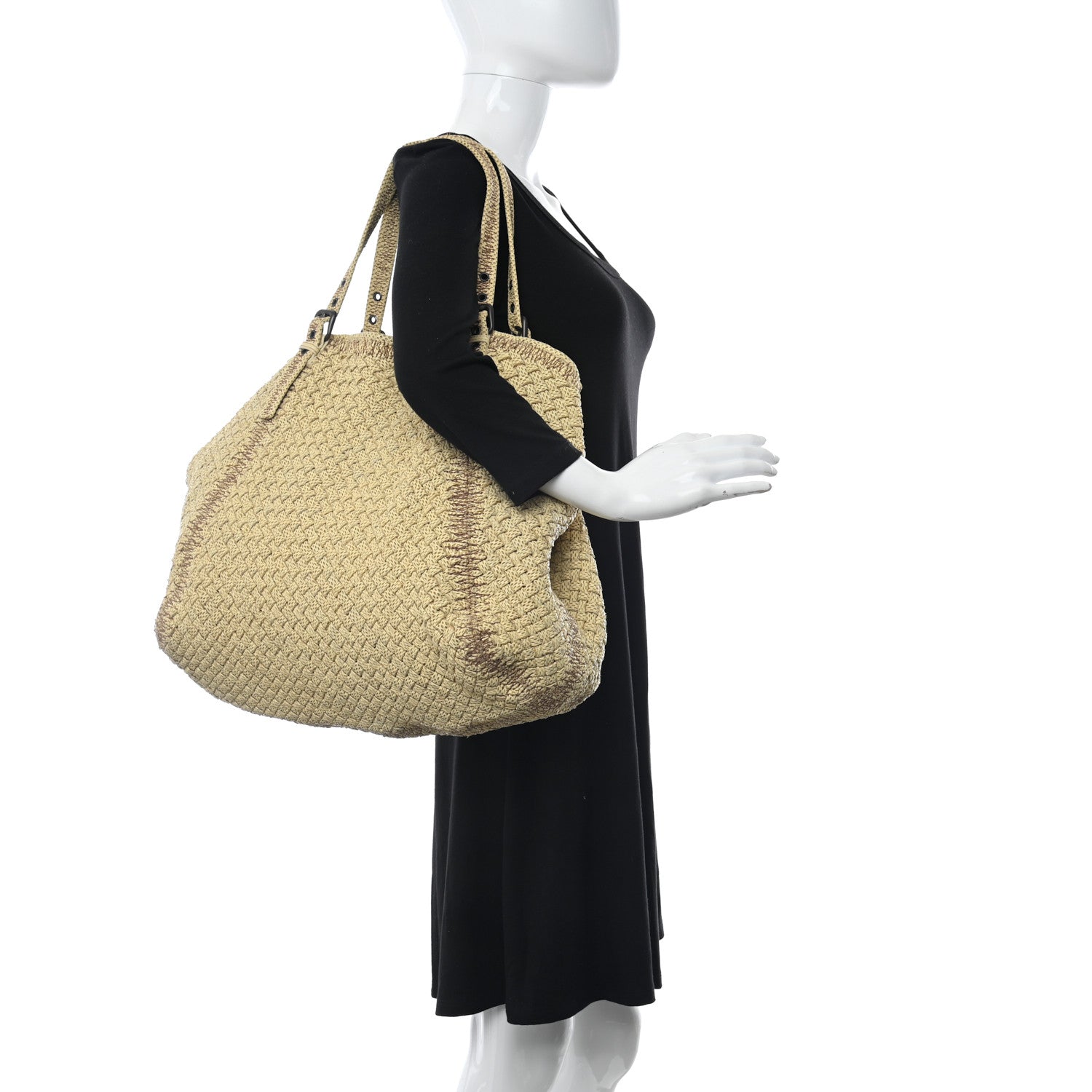 Bottega Veneta Perforated Intrecciato Tote Taupe 2 of 10