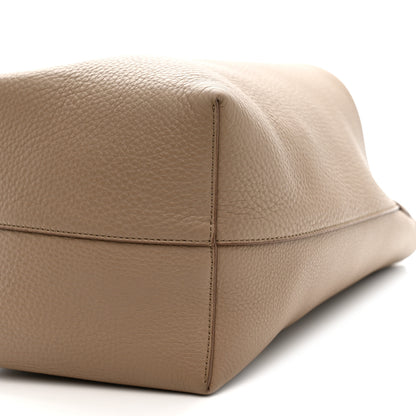 The Row Grained Calfskin Medium N/S Park Tote Dark Taupe 9 of 9
