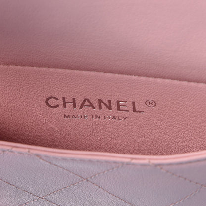 Chanel Lambskin PVC Quilted Medium Coco Splash Shopping Bag Blue Green Pink 6 of 9
