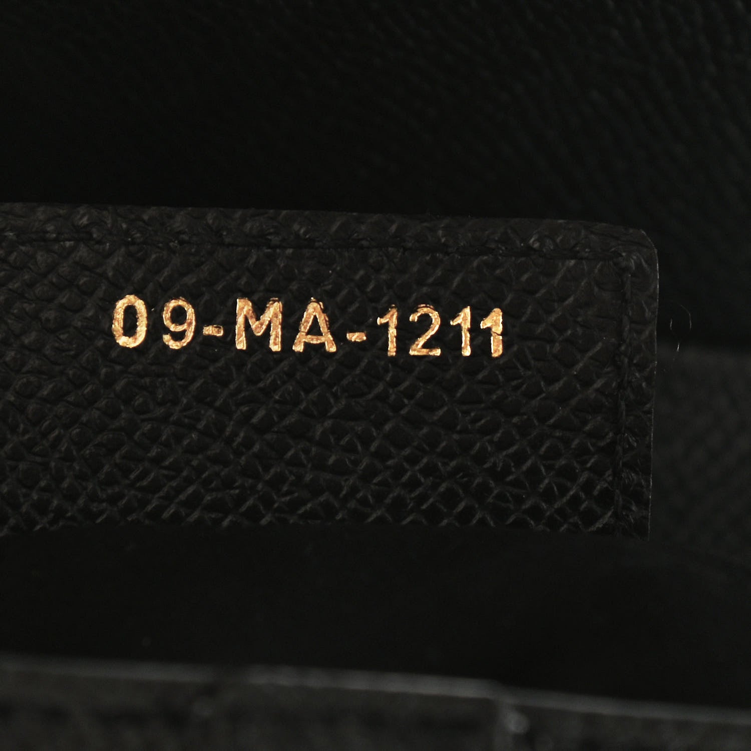 Christian Dior Grained Calfskin Saddle Bag Black 7 of 9