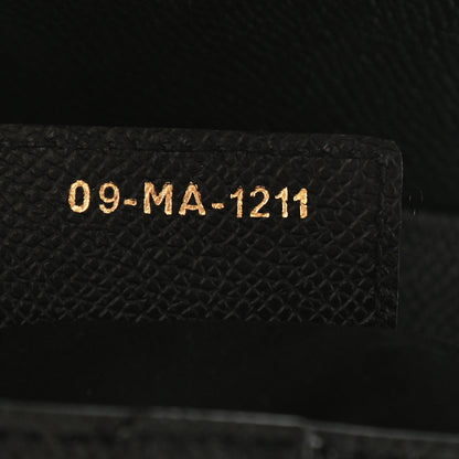 Christian Dior Grained Calfskin Saddle Bag Black 7 of 9