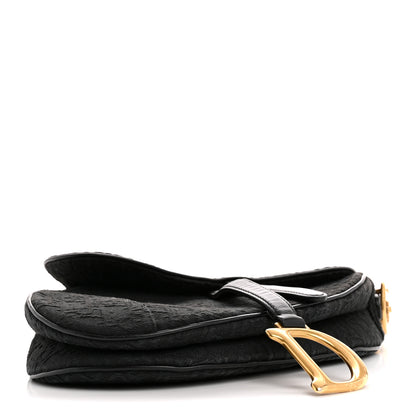 Christian Dior Monogram Saddle Bag Black 4 of 13