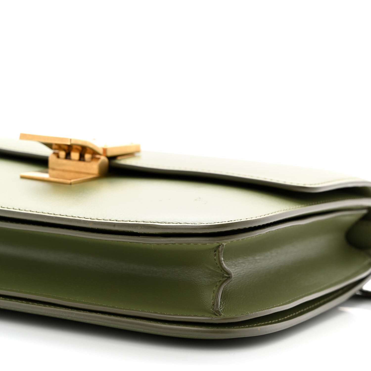 Celine Box Calfskin Classic Box Medium Flap Bag Army Green 11 of 11